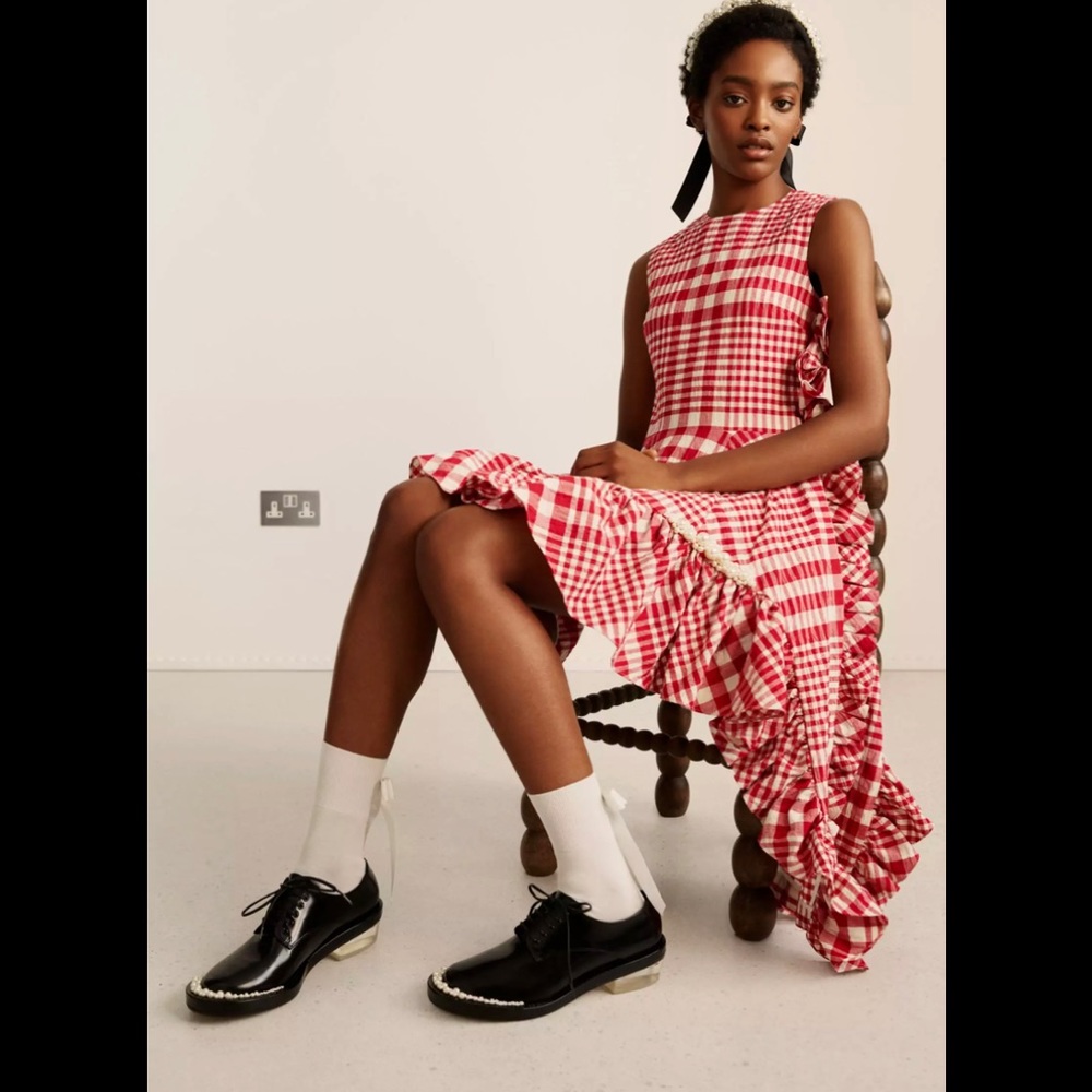 Simone Rocha x H&M tartan dress